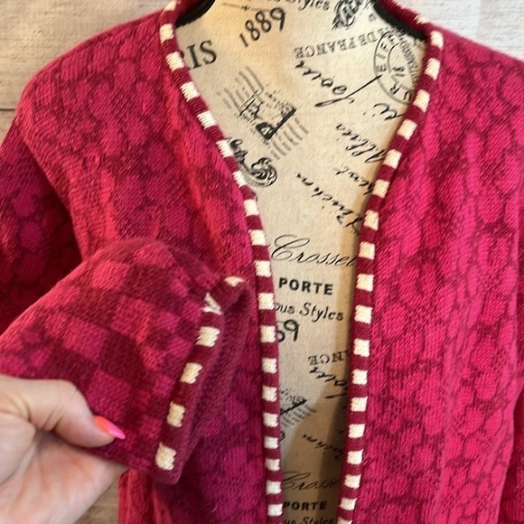 Vintage Nomadic Traders Cardigan Sweater Front Zipper Size Large Ramie/Cotton - Picture 4 of 9